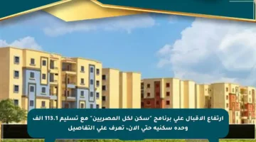 ارتفاع الإقبال على برنامج “سكن لكل المصريين” مع تسليم 113.1 ألف وحدة سكنية حتى الآن، تعرف على التفاصيل